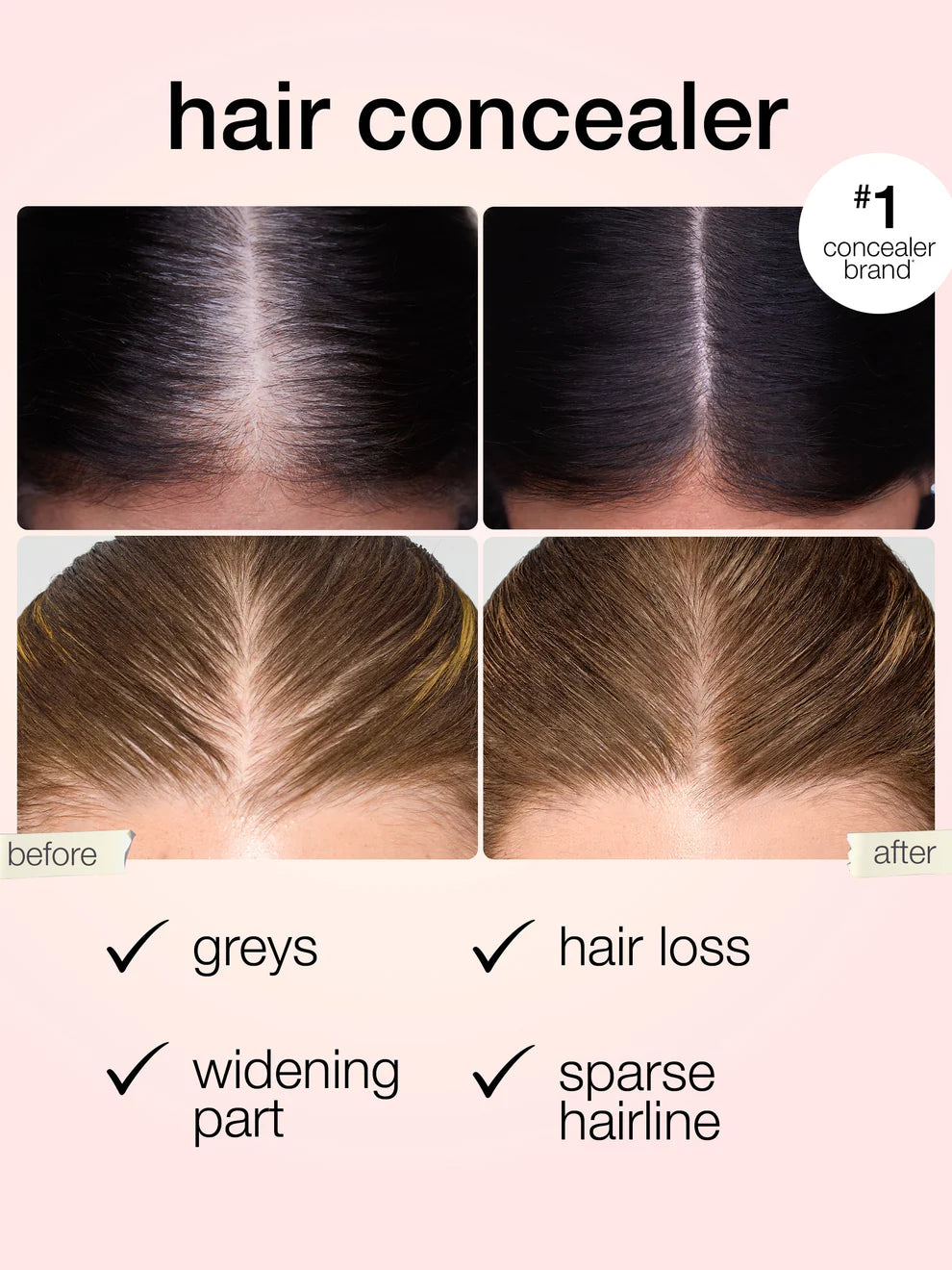 Tap & Cover™ dab & go hair concealer