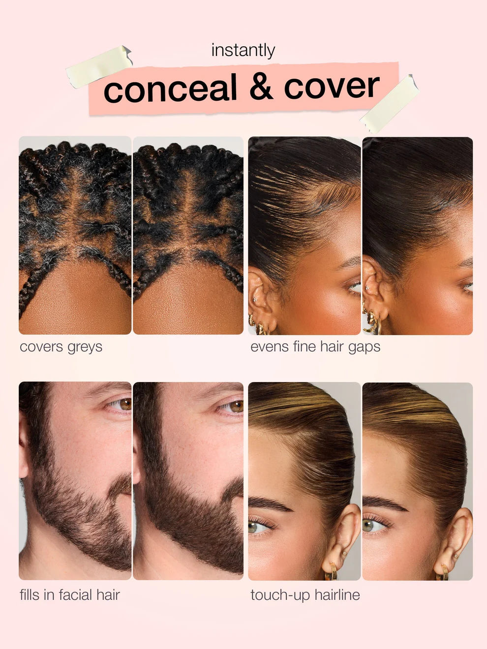 Tap & Cover™ dab & go hair concealer
